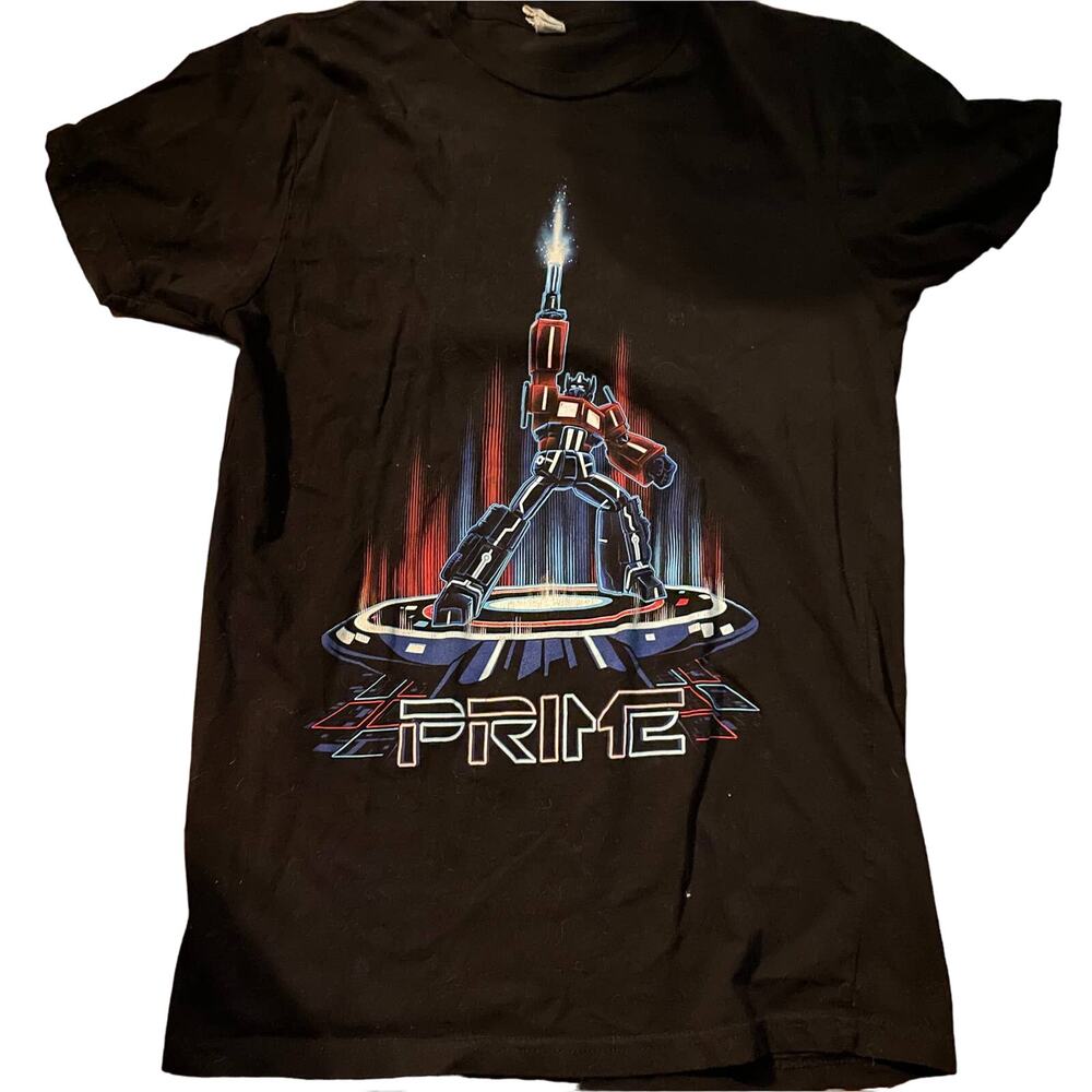 TRANSFORMERS MENS MEDIUM OPTIMUS PRIME TSHIRT SUPER SOFT SLIM CUT SHORT SLEEVE